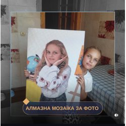 Алмазная вышивка по фото Портрет мозаикой
