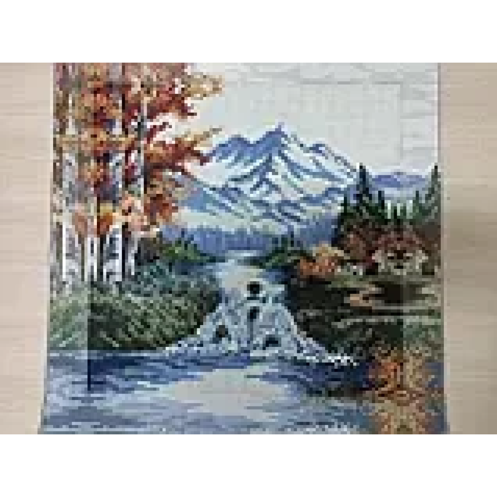 Набір для алмазної мозаїки ColorArt 30х30см Гірська річка (квадратні алмази)