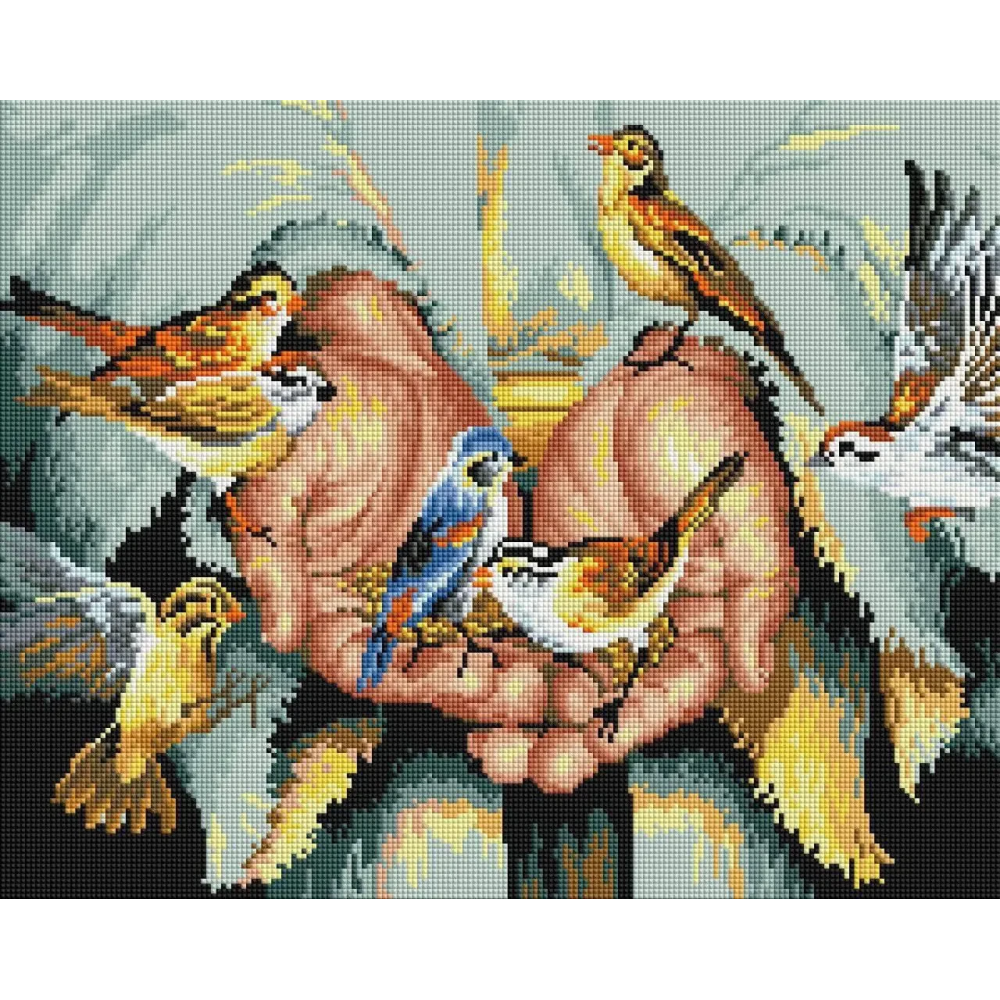Алмазная вышивка ColorArt 40x50 Икона В руках у Бога квадратные алмазы