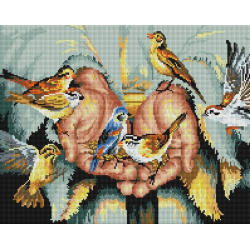 Алмазная вышивка ColorArt 40x50 Икона В руках у Бога квадратные алмазы
