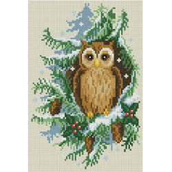 Алмазная мозаика ColorArt Сова 20х30 см квадратные алмазы