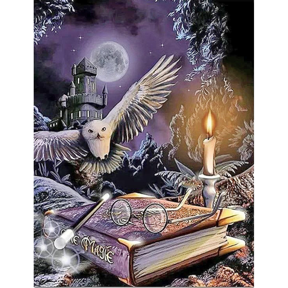 Алмазная мозаика “Магические книги Гарри Поттера“ 40*50 см квадратные алмазы