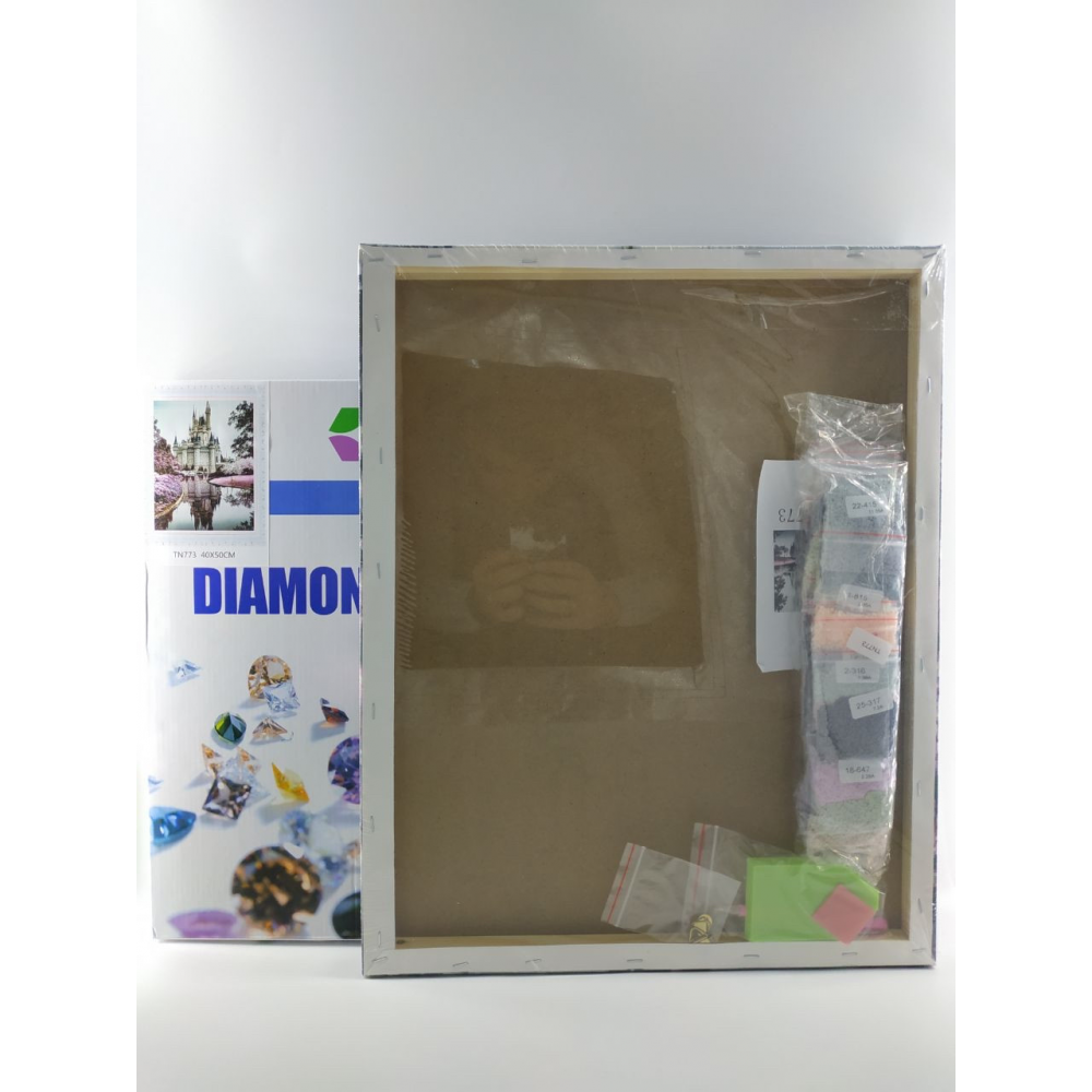 Алмазная мозаика “Гномики“ 40*50 см на подрамнике круглые алмазы