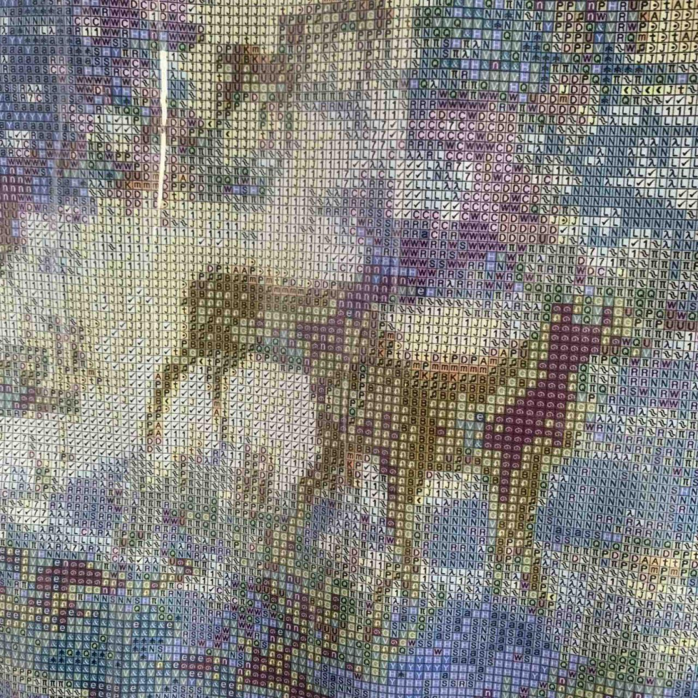 Алмазная мозаика “пейзаж“ 40*50 см с голограммными квадратными алмазами