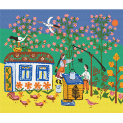 Біля криниці © Maria Prymachenko Біля криниці © Maria Prymachenko