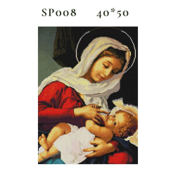 Алмазая мозаика 40/50 Икона Кормилица