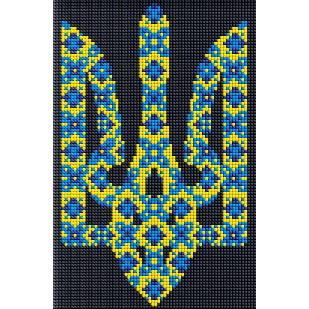 Алмазная мозаика “Герб“ 20*30 см Ideyka без подрамника