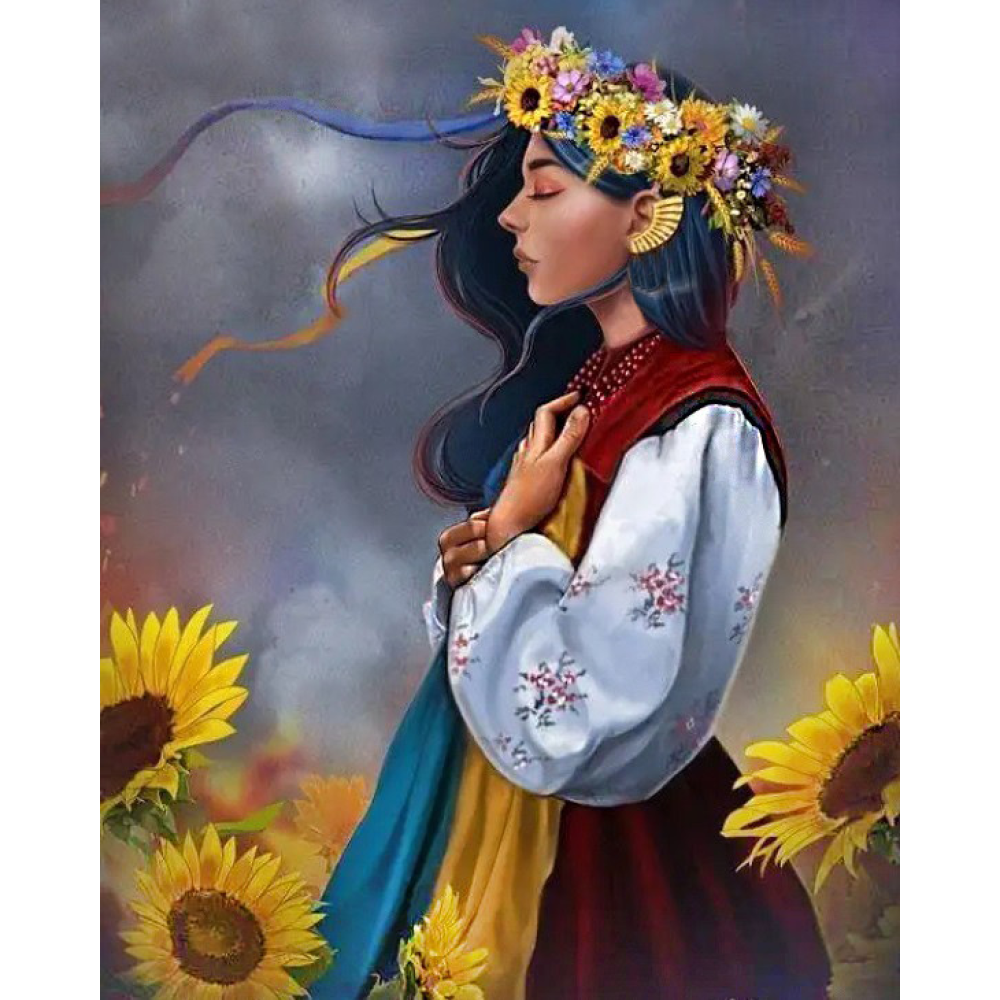 Алмазна мозаїка “Молитва за Україну“ 40*50 см квадратні алмази