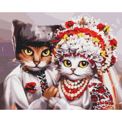 Весілля українських котиків ©Маріанна Пащук